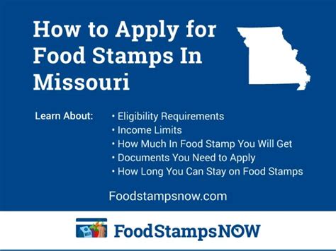  Benefits are provided from the date Family Support Division (FSD) receives your application which must contain your name, address and signature. . Missouri food stamps phone number